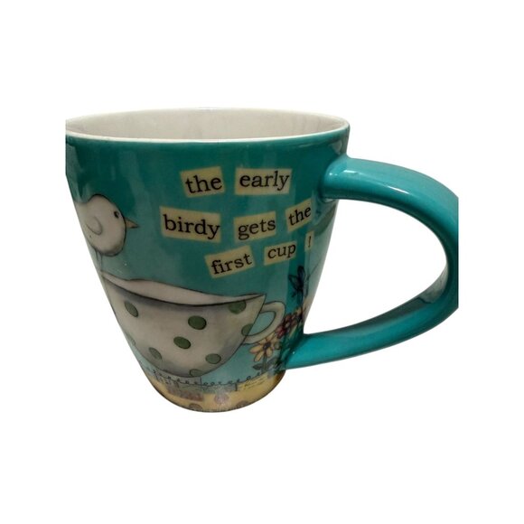 Lang Color My World Coffee Mug "The Early Birdy Gets The First Cup" Lisa Kaus - Picture 1 of 11